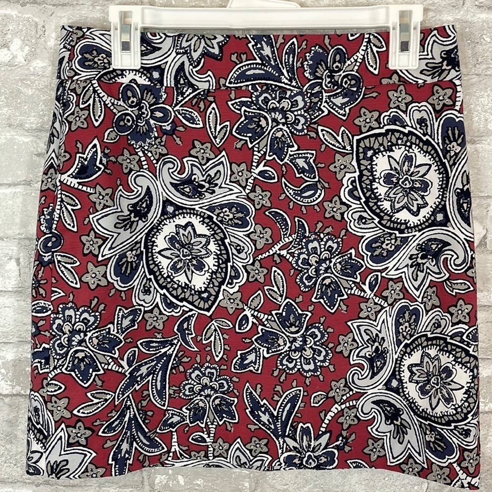 Ann Taylor Loft paisley print skirt